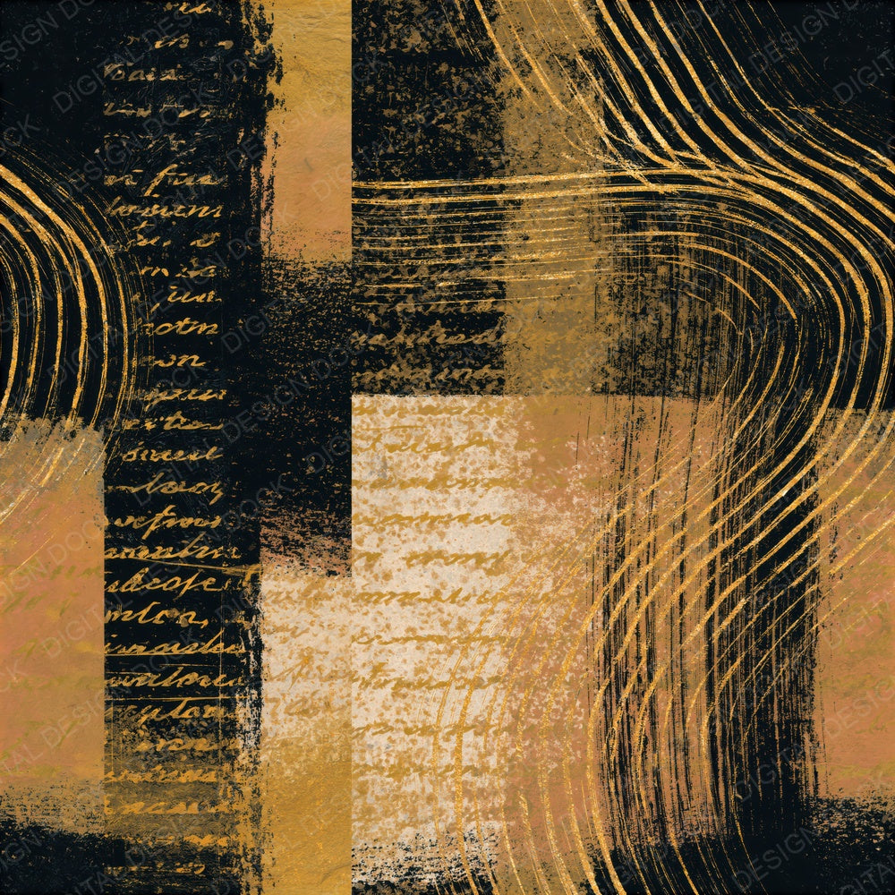 Scratchboard Amber Bone Tonal Seamless Digital Paper Pack (DDD014232)
