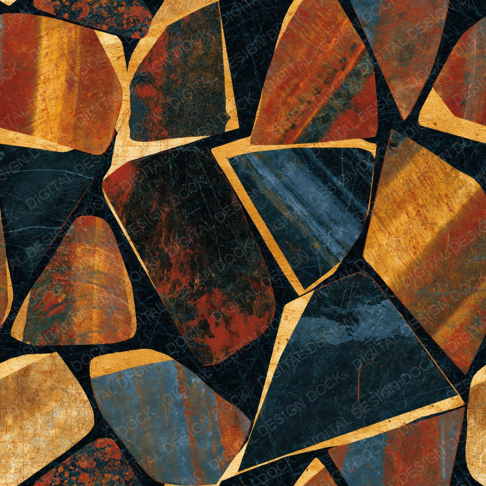 Scratchboard Tigers Eye Copper Rust Digital Paper Pack (DDD014294)