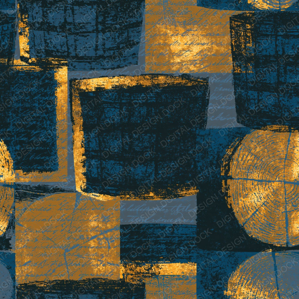 Screenprint Log Baskets Slate Pewter Digital Paper Pack (DDD014297)