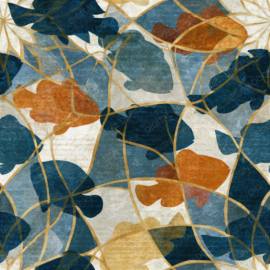 Mandala Clownfish Thunder Brass Seamless Digital Paper Pack (DDD014312)