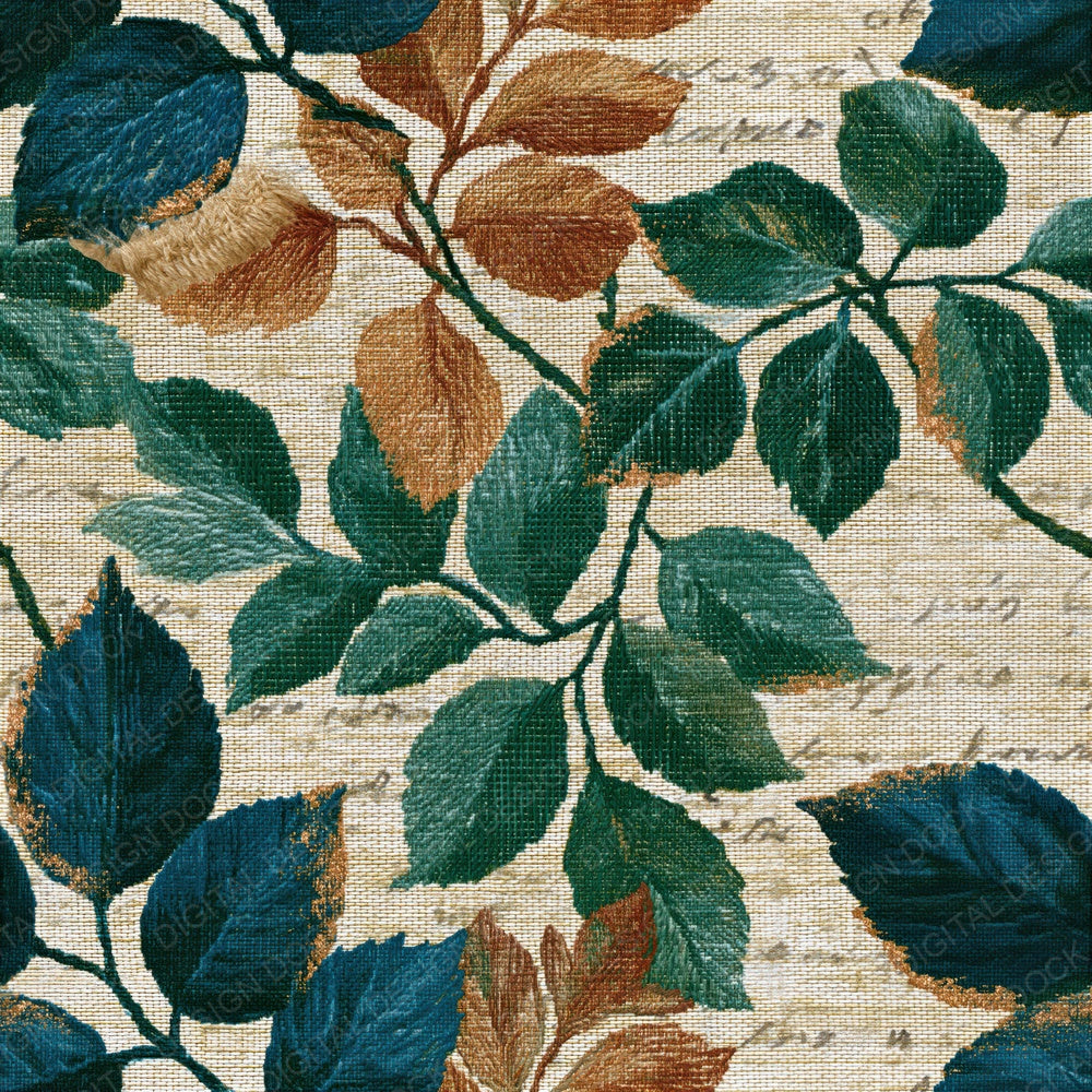 Tapestry Mulberry Pine Cedar Seamless Digital Paper Pack (DDD014319)
