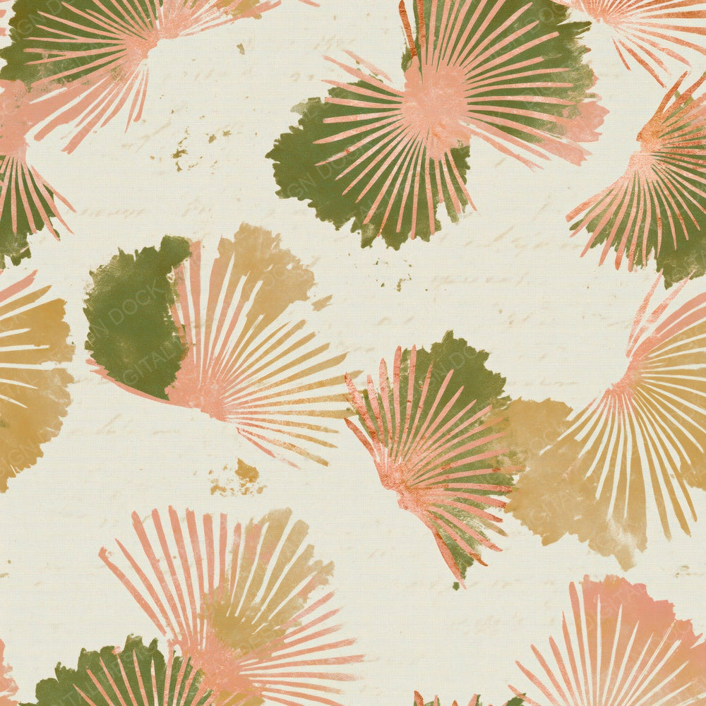 Woodblock Tube Worms Olive Ochre Digital Paper Pack (DDD014322)