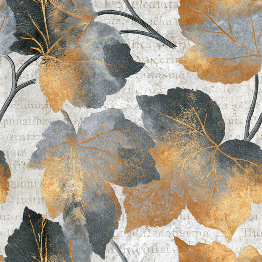 Antique Botanical Grey White Tonal Seamless Digital Paper Pack (DDD014325)