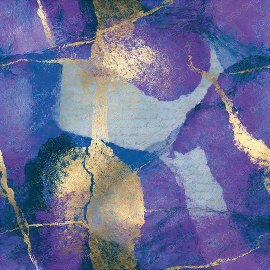 Etching Amethyst Indigo Tonal Seamless Digital Paper Pack (DDD014332)