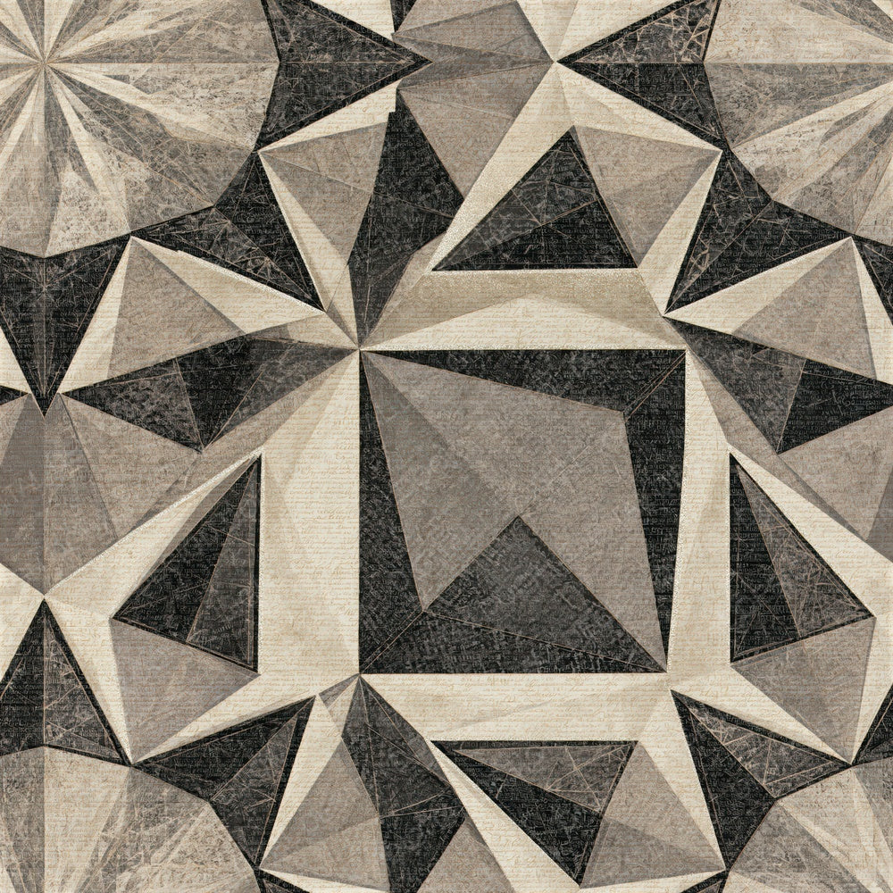 Mandala Tetrahedron Bone Pearl Seamless Digital Paper Pack (DDD014358)