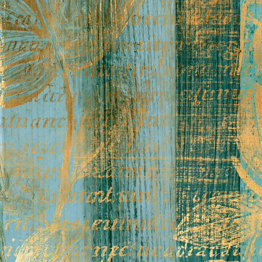 Woodcut Mint Gold Abstract (2) Digital Paper Pack (DDD014424)
