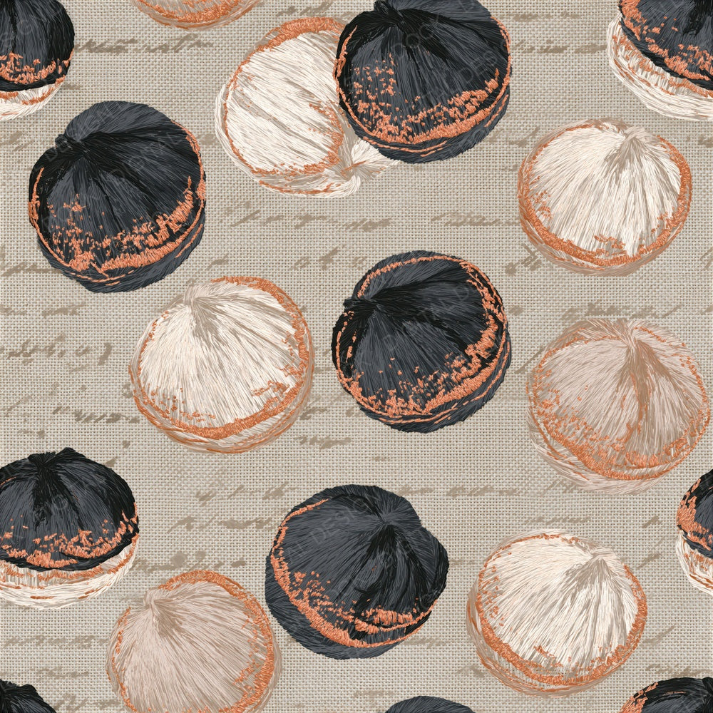 Embroidery Profiteroles Pearl Seamless Digital Paper Pack (DDD014447)