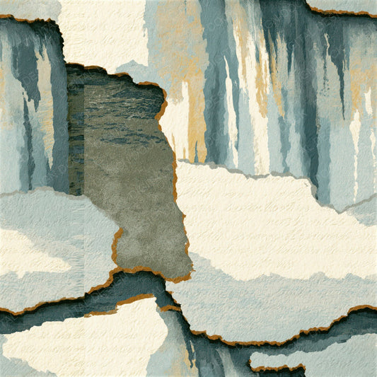 Letterpress Waterfalls Driftwood Seamless Digital Paper Pack (DDD014457)