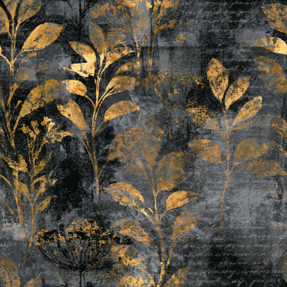 Impressionist Kitchen Garden Slate Seamless Digital Paper Pack (DDD014569)