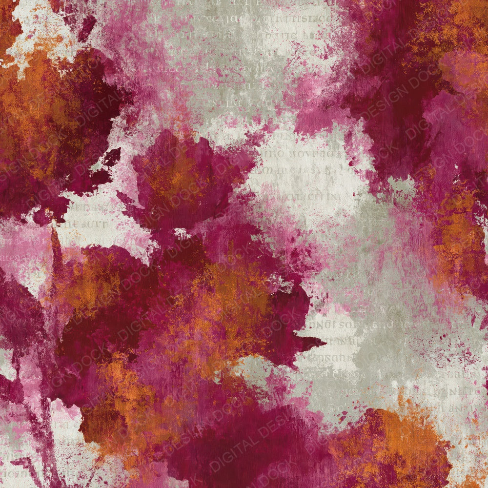 Impressionist Ember Glow Garnet Wine Digital Paper Pack (DDD014591)