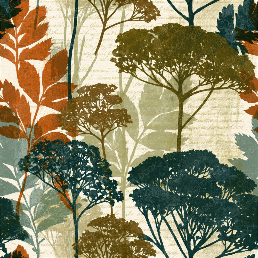 Screenprint Yarrow Moss Seamless Digital Paper Pack (DDD014636)
