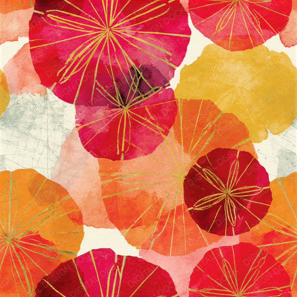 Watercolour Barnacles Lollipop Seamless Digital Paper Pack (DDD014660)