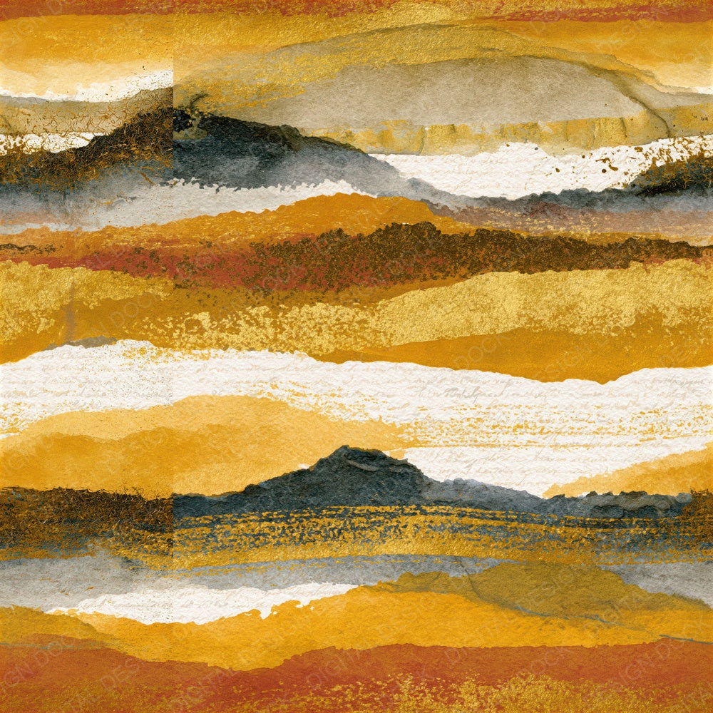 Sumi-e Ink Wash Amber Digital Paper Pack (DDD014741)