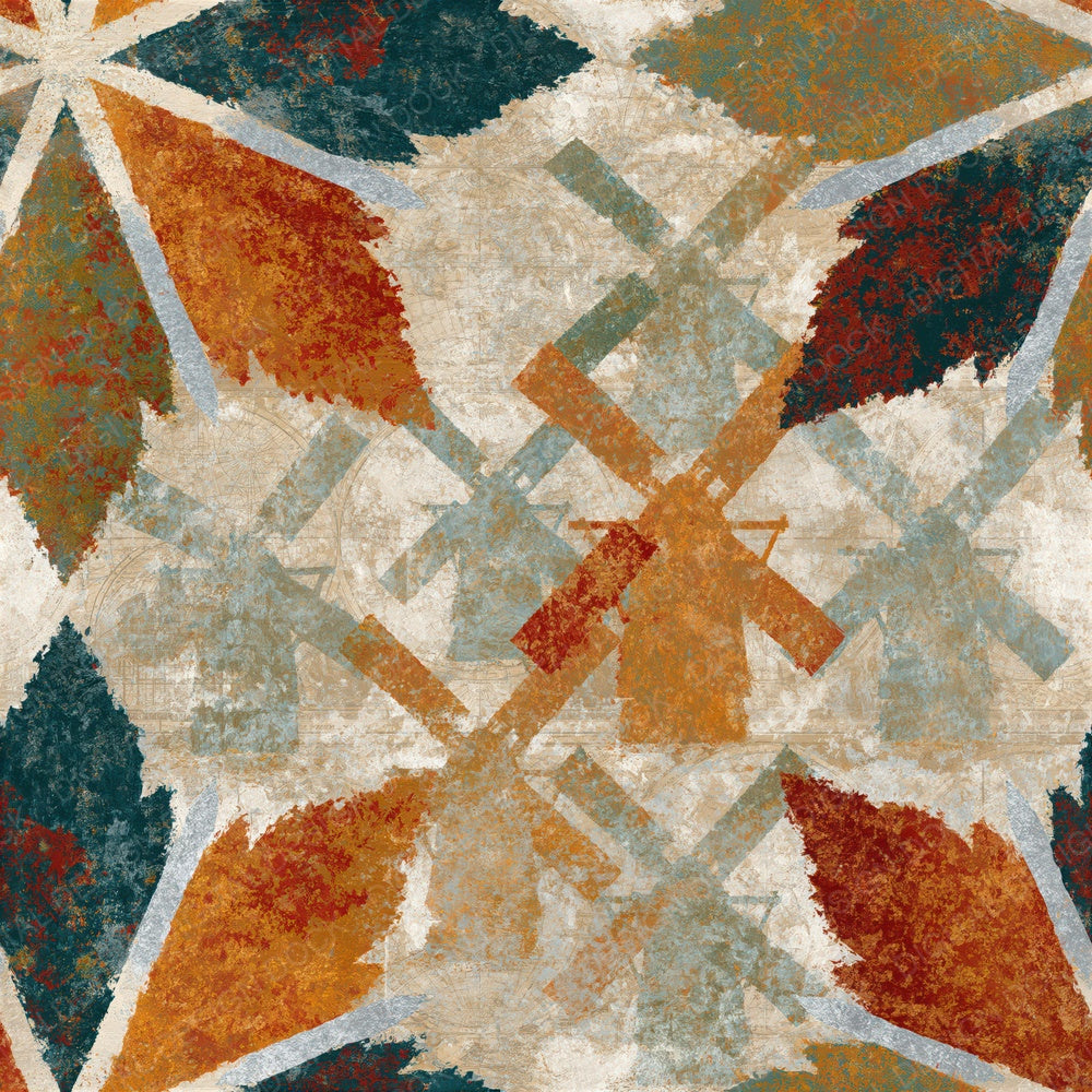 Mandala Windmill Earth Bone Seamless Digital Paper Pack (DDD014775)