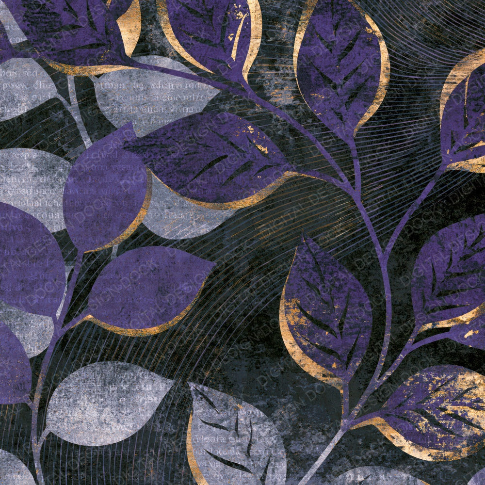 Papercut Data Streams Purple Silver Digital Paper Pack (DDD014777)