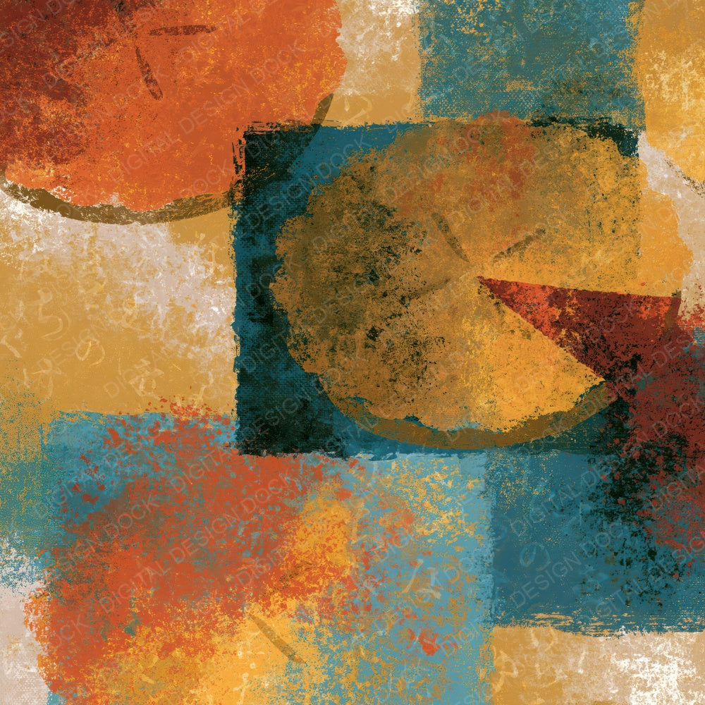 Sparse Modern Apple Pie Rust Mustard Digital Paper Pack (DDD014800)
