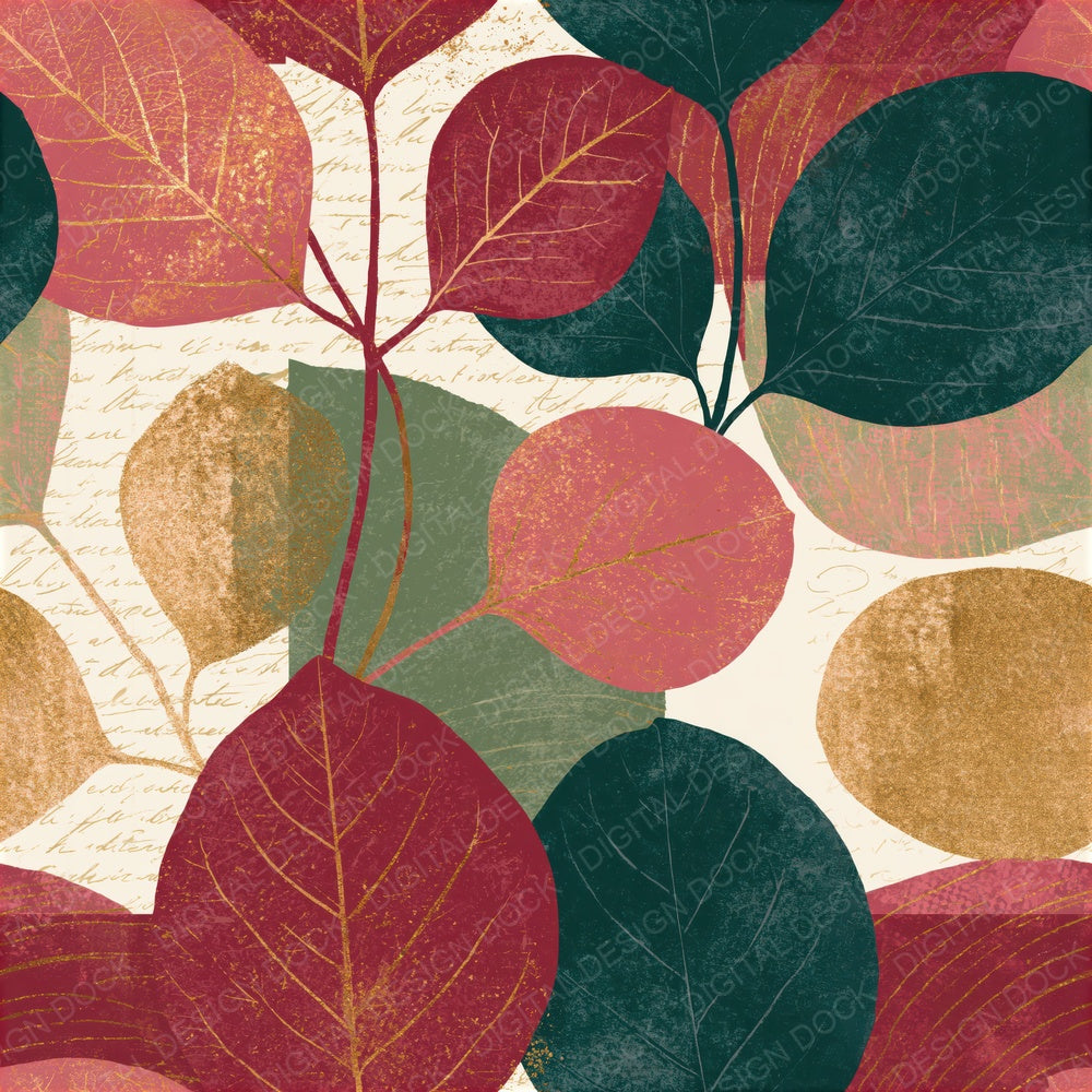 Blueprint Pistachio Raspberry Cream Seamless Digital Paper Pack (DDD014828)