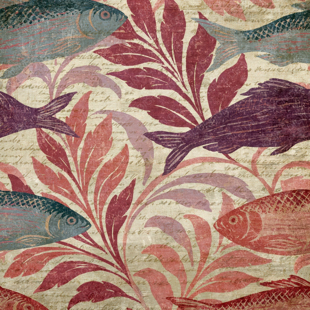 Rococo Herring Shoals Wine Rose Digital Paper Pack (DDD014862)