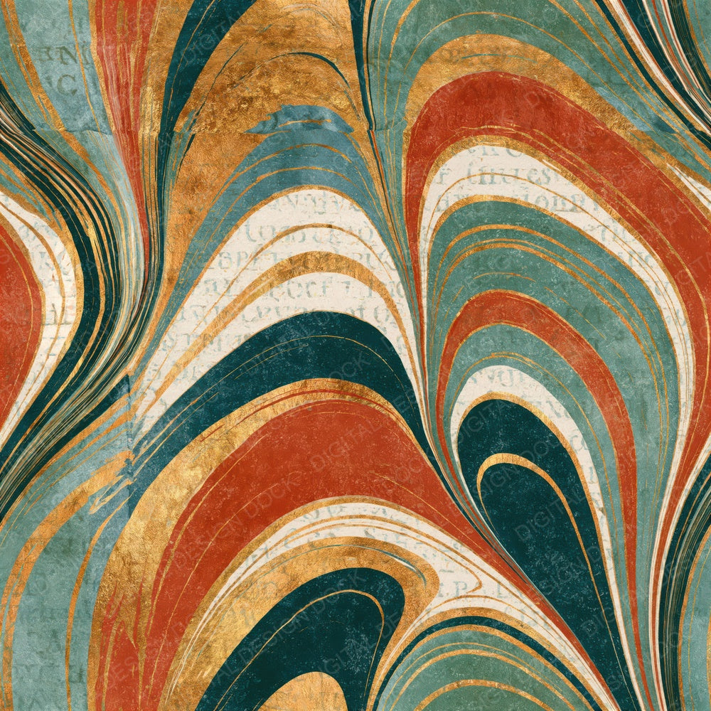 Paper Marbling Adobe Sage Seamless Digital Paper Pack (DDD014896)