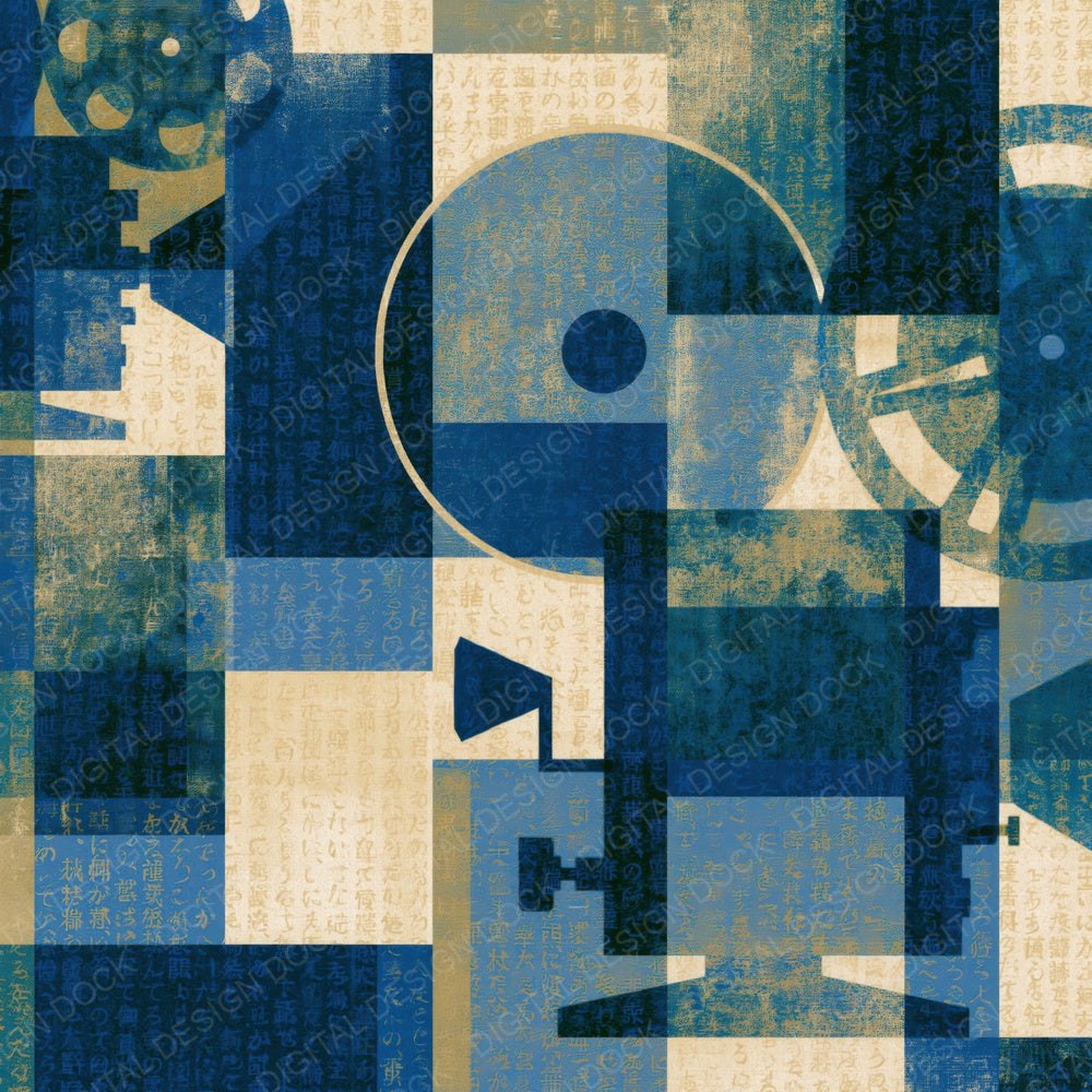 Bauhaus Film Projectors Navy Chalk Rust Digital Paper Pack (DDD014987)