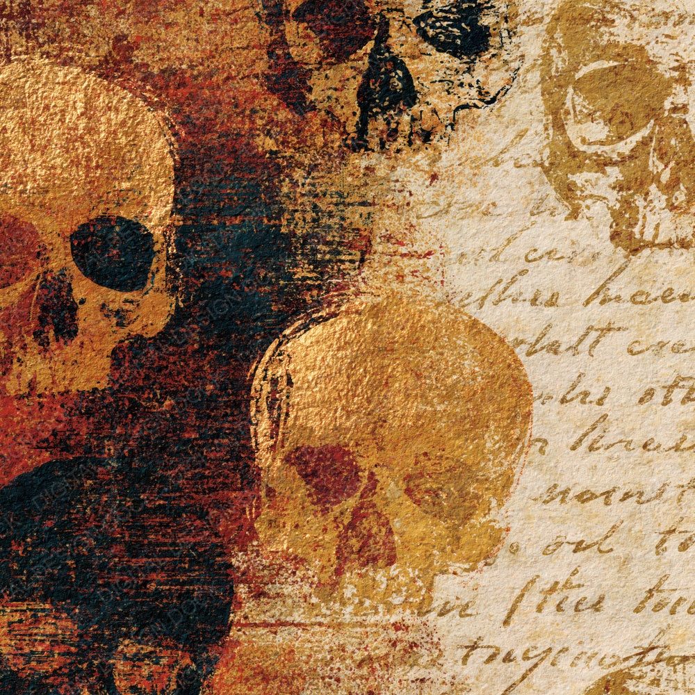 Minimal Skulls Rust Oat Digital Paper Pack (DDD015017)