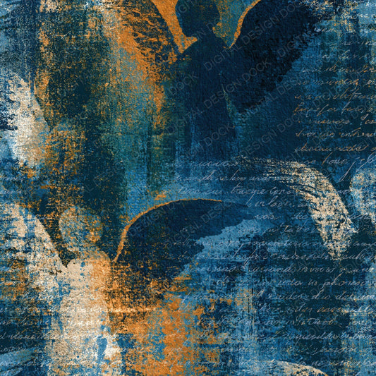 Impressionist Angels Railroad Indigo Digital Paper Pack (DDD015032)