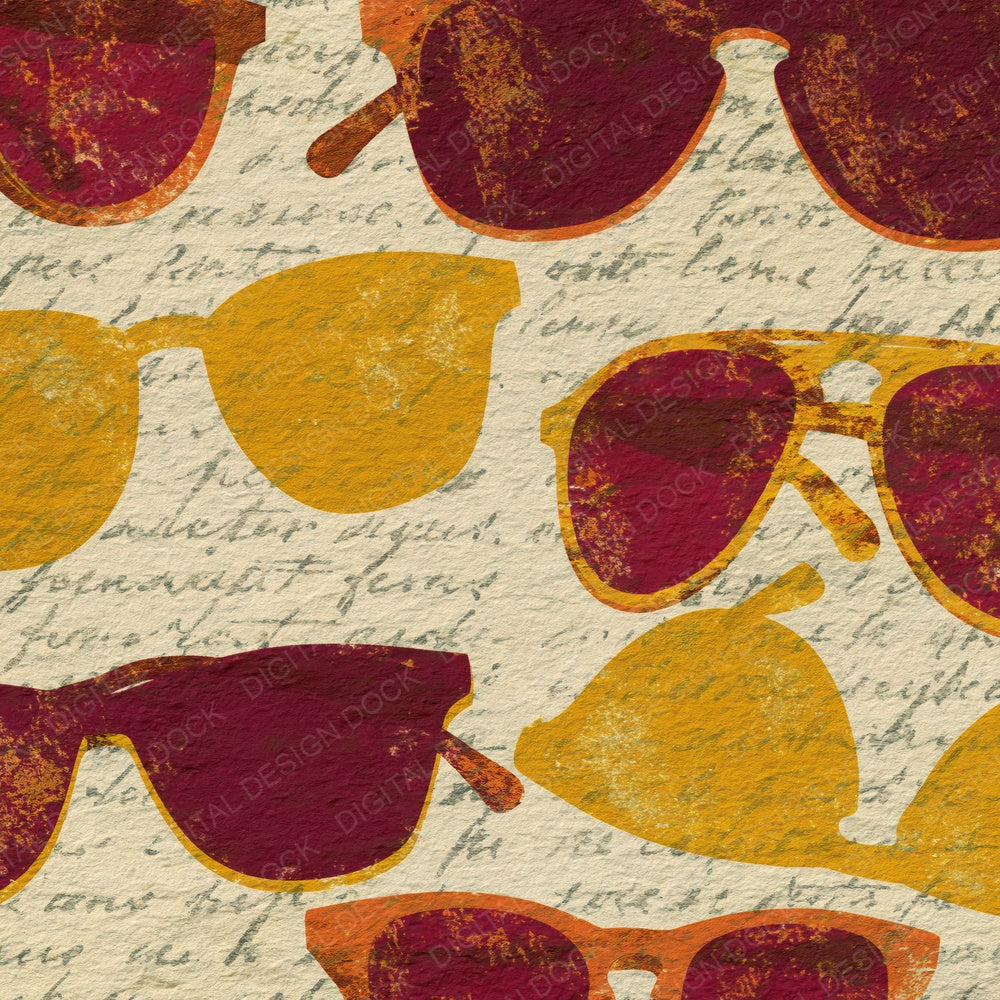 Blueprint Sunglasses Curry Pomegranate Digital Paper Pack (DDD015067)