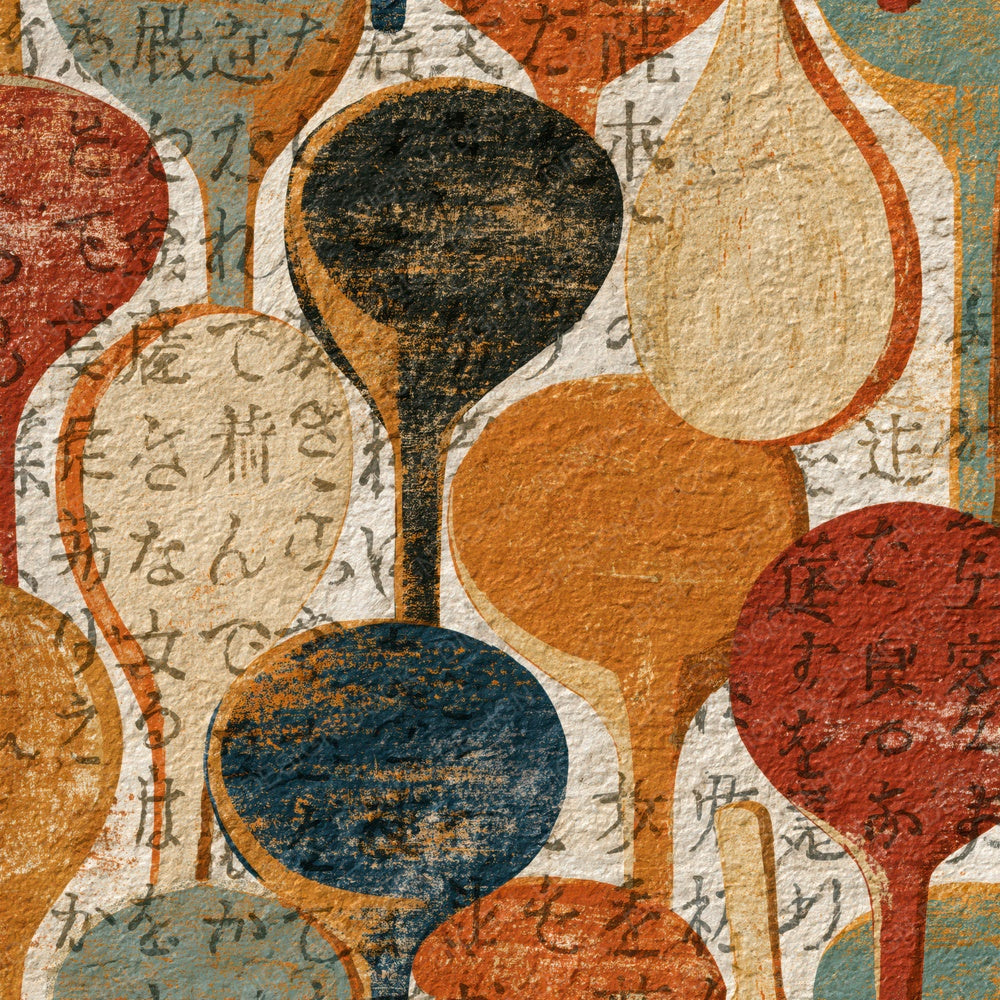 Lithograph Wooden Spoons Oyster Clay Digital Paper Pack (DDD015074)