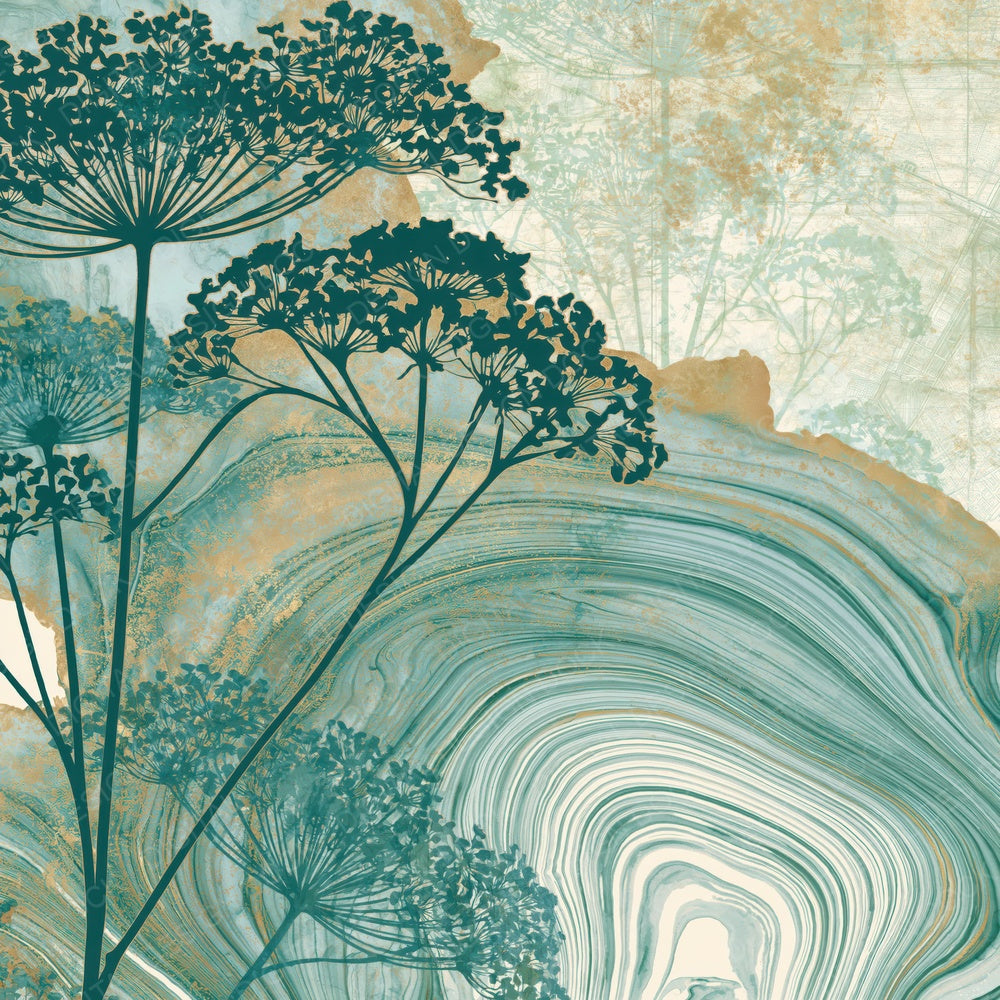 Suminagashi Queen Annes Lace Jade Digital Paper Pack (DDD015100)