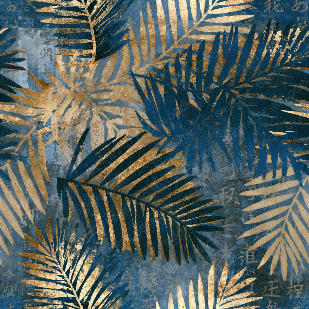 Cyanotype Evergreen Gunmetal Pearl Seamless Digital Paper Pack (DDD015105)