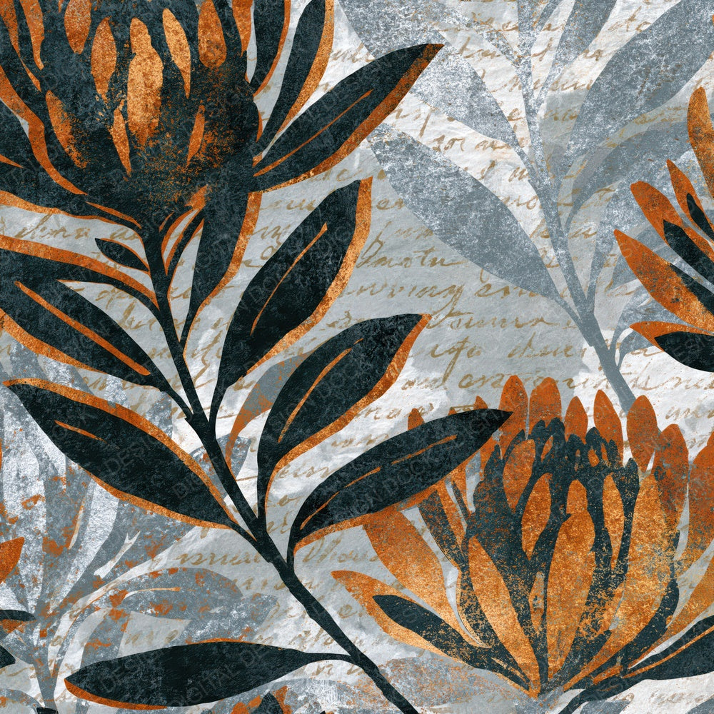 Photogram Banksia Dove Grey Charcoal Digital Paper Pack (DDD015133)