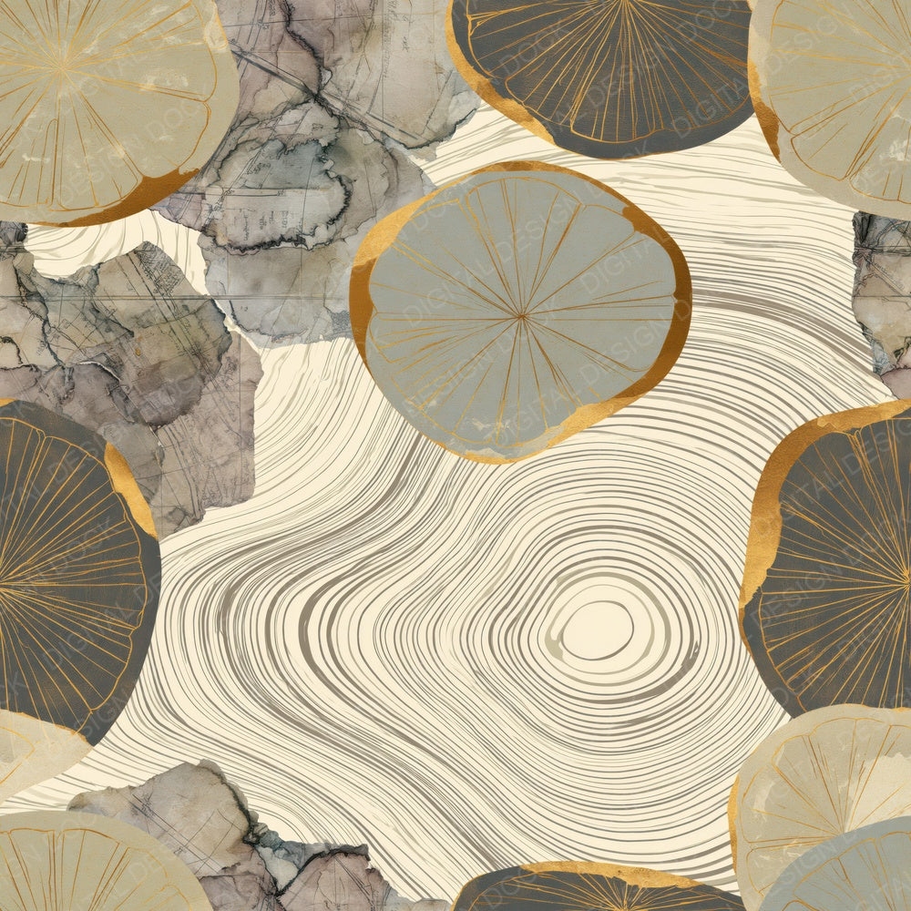 Suminagashi Citrus Oyster Clay Digital Paper Pack (DDD015140)