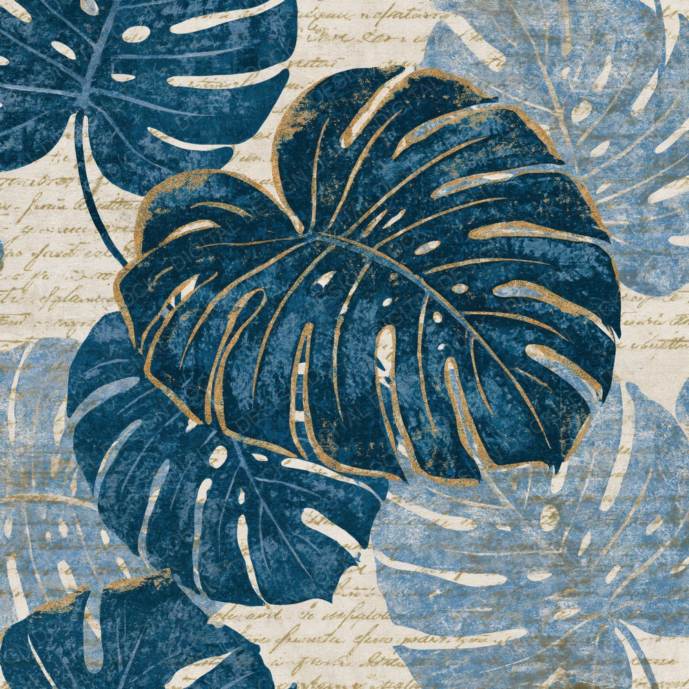 Naturalist Monstera Indigo Ivory Digital Paper Pack (DDD015178)