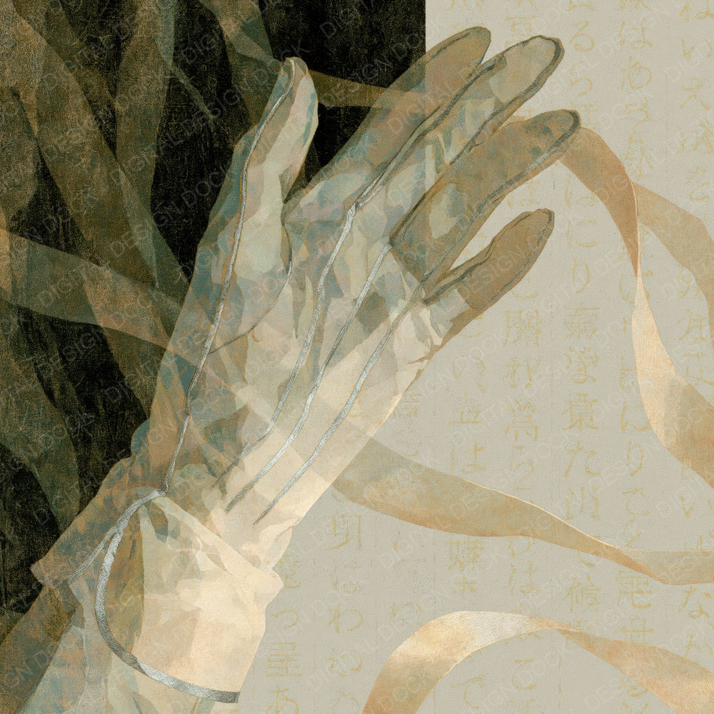 Surrealist Evening Glove Oat Linen Digital Paper Pack (DDD015199)