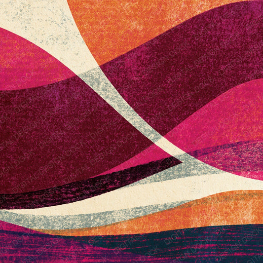 Letterpress Mulled Wine Raspberry Abstract Digital Paper Pack (DDD015247)