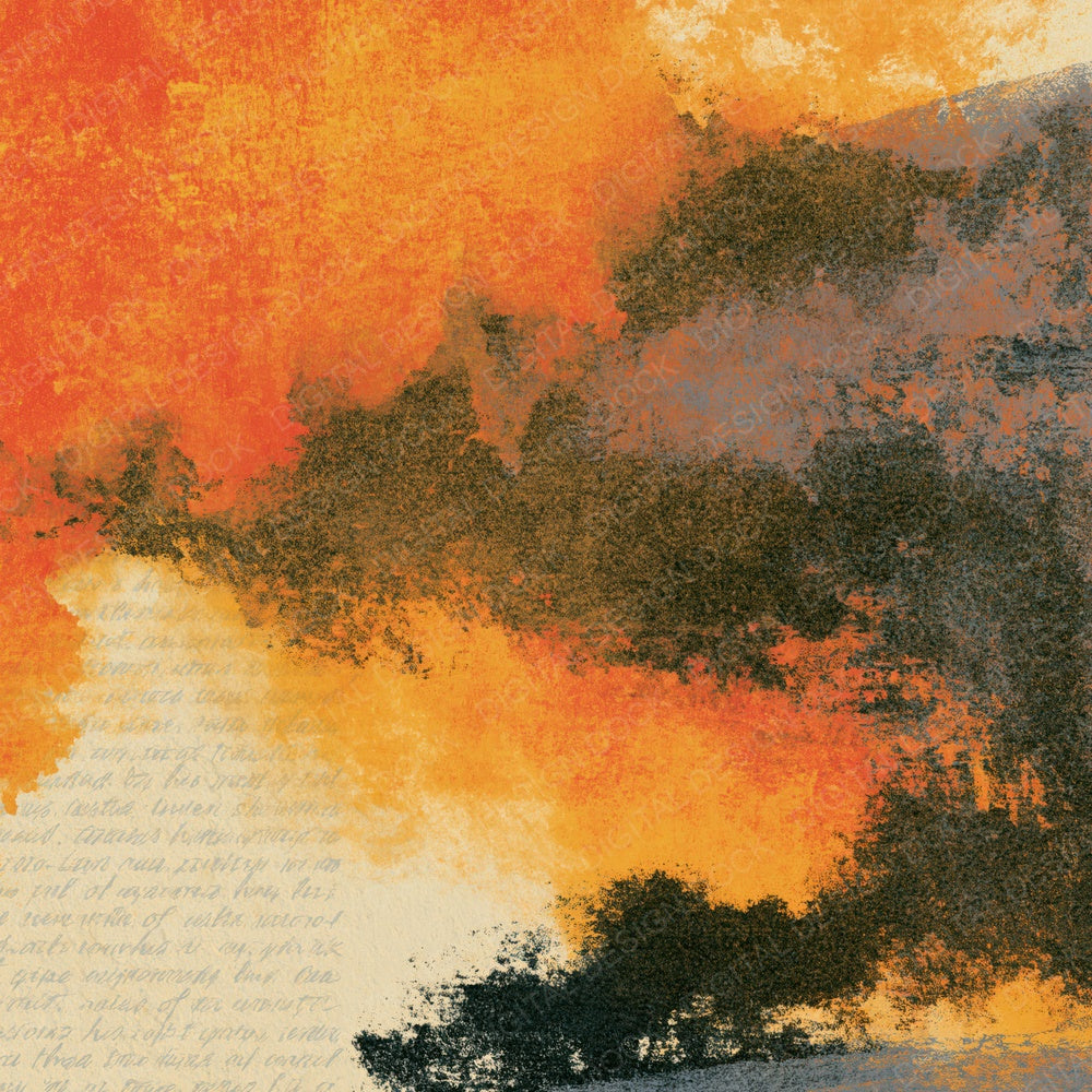 Infrared Burnt Orange Ochre Tonal Digital Paper Pack (DDD015371)