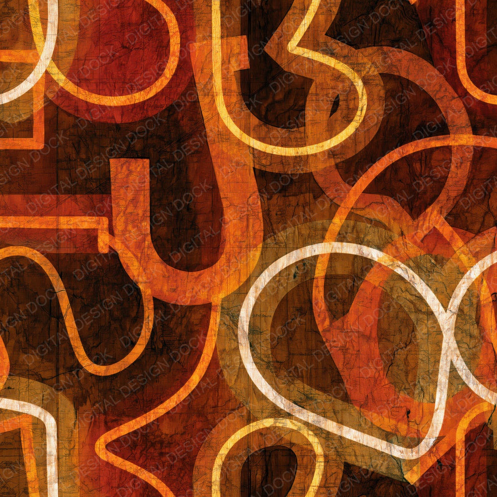 Pyrography Neon Signs Amber Cream Digital Paper Pack (DDD015400)