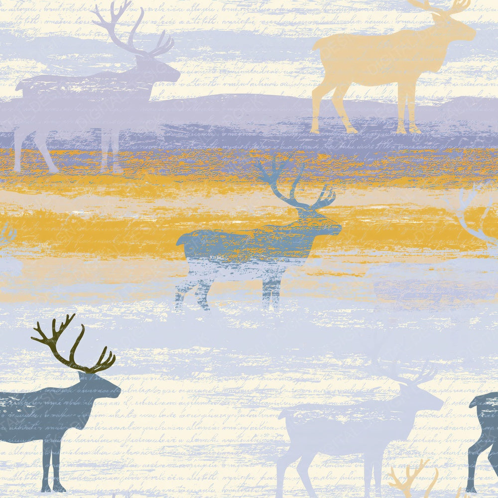 Scandinavian Caribou Lavender Butter Digital Paper Pack (DDD015401)