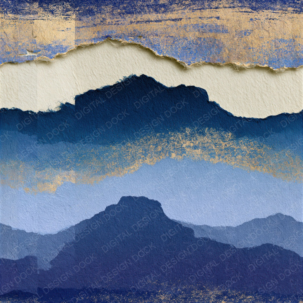 Torn Paper Sky Navy Tonal Seamless Digital Paper Pack (DDD015420)