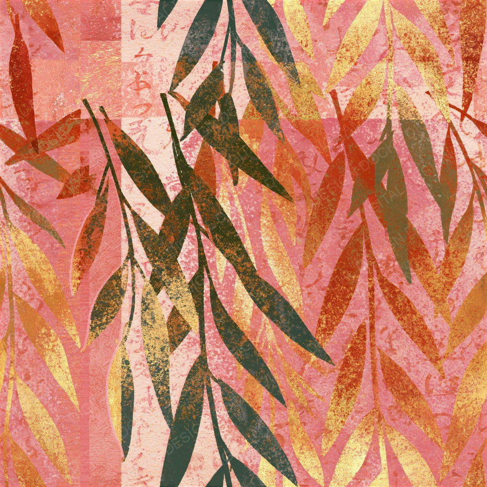 Monoprint Willow Blush Bone Seamless Digital Paper Pack (DDD015429)
