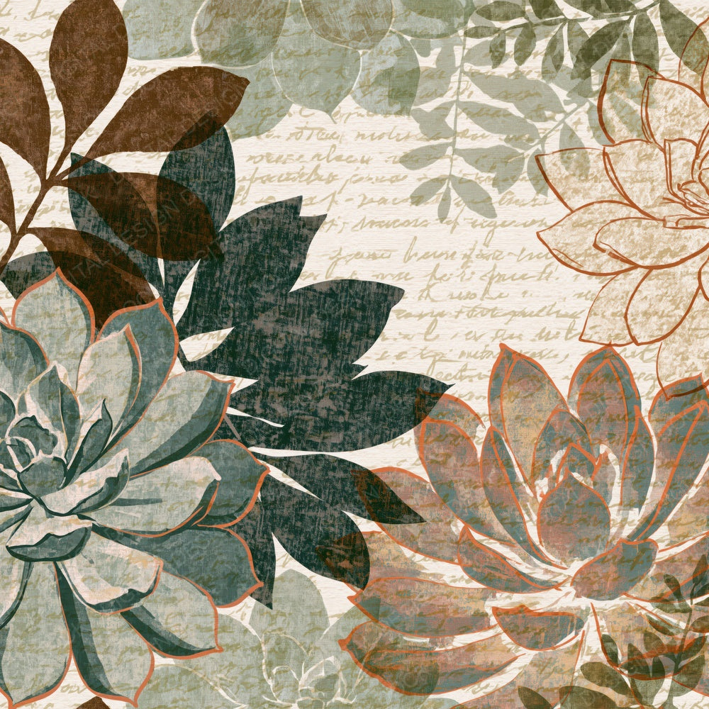 Blueprint Succulent Tobacco Sage Digital Paper Pack (DDD015467)