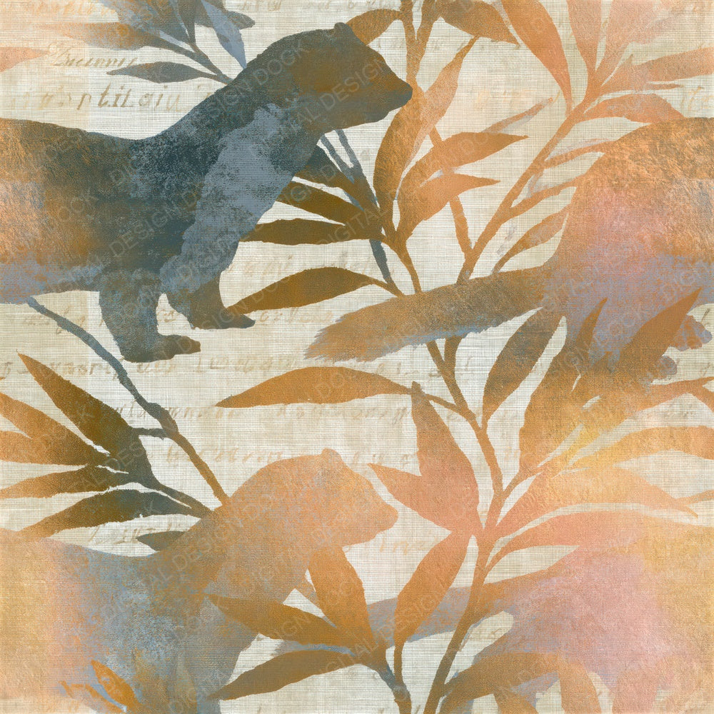 Infrared Stoat Wheat Gold Seamless Digital Paper Pack (DDD015513)