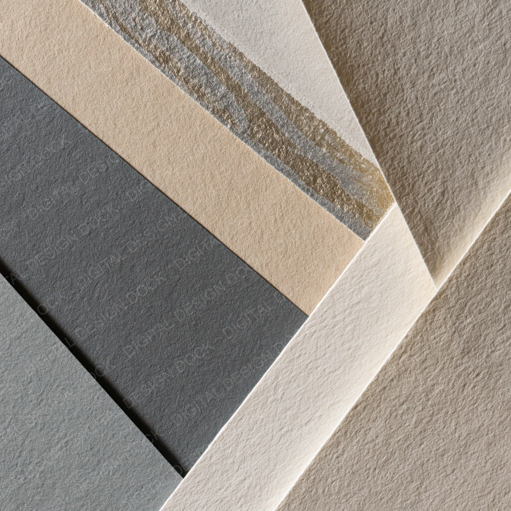 Letterpress Oyster Storm Grey Tonal Digital Paper Pack (DDD015554)