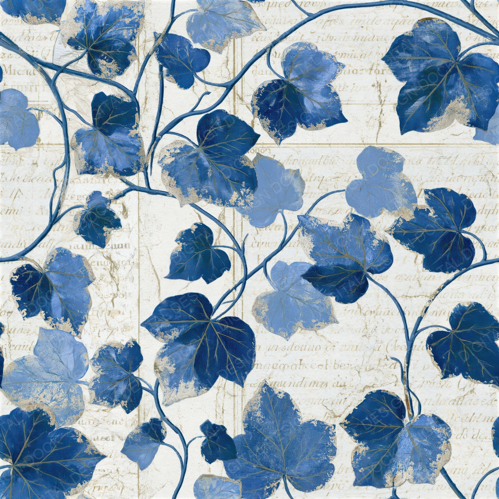 Naturalist Ivy Sapphire Ivory Seamless Digital Paper Pack (DDD015632)