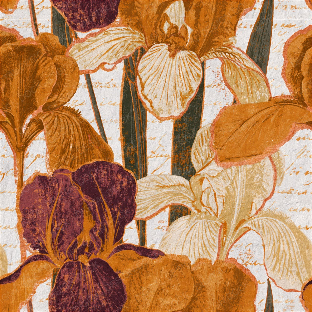 Lithograph Iris Amber Bone Seamless Digital Paper Pack (DDD015650)