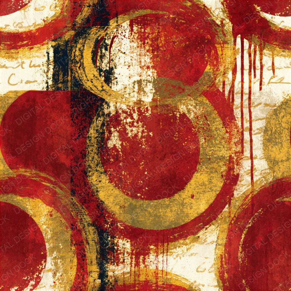 Graffiti Eclipse Red Gold Seamless Digital Paper Pack (DDD015691)