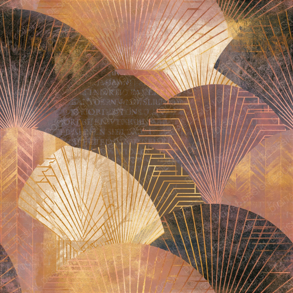 Art Deco Parchment Sepia Seamless Digital Paper Pack (DDD015705)