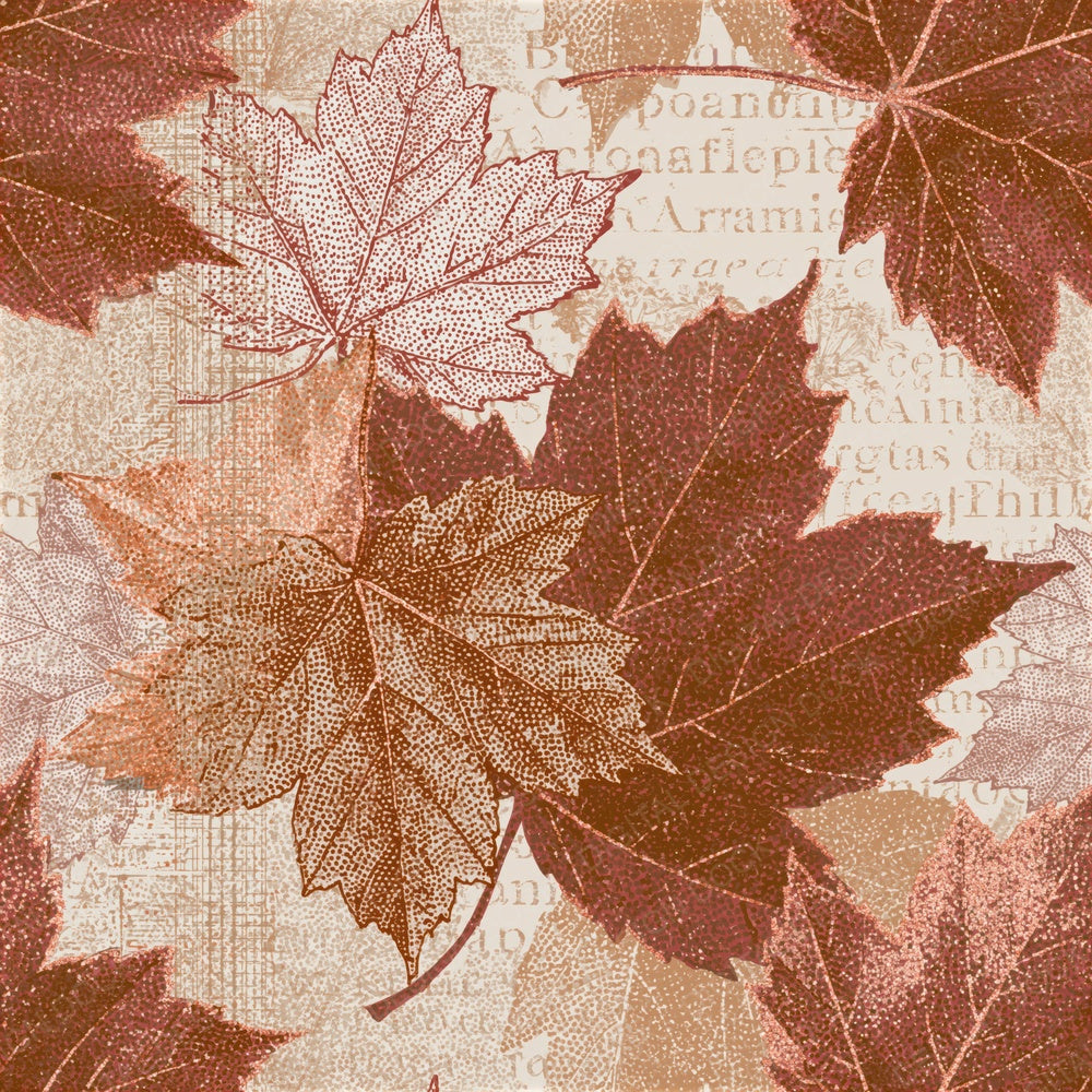 Stipple Maple Leaves Sienna Sand Seamless Digital Paper Pack (DDD015720)