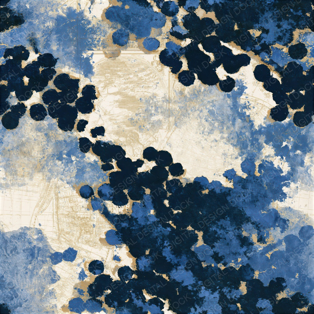 Infrared Elderberries Denim Navy Seamless Digital Paper Pack (DDD015753)