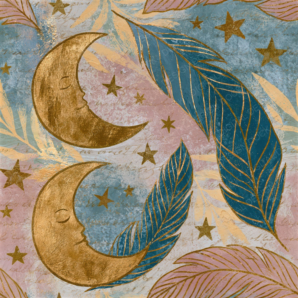 Chinoiserie Sweet Dreams Rose Sky Seamless Digital Paper Pack (DDD015887)
